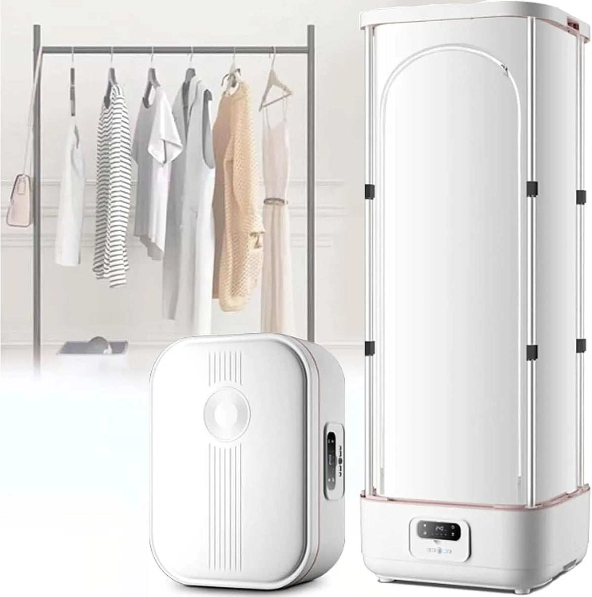 GAOXIAO Grand Machine à Repasser et Plier Le Linge Automatique – 800 W / 900 W, gris