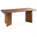 Table basse, en bois massif, coloris brun, 110 x 45 x 60 cm, pour le salon