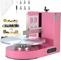 VEVOR Machine à Glacer les Gâteaux 4-16 pouces – crème/rose