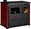 Prometey Praktik LUX cuisinière – 9,4 kW, 94 × 52,5 × 85 cm, bordeaux