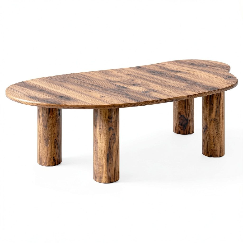 Table basse, en noyer, pour le salon