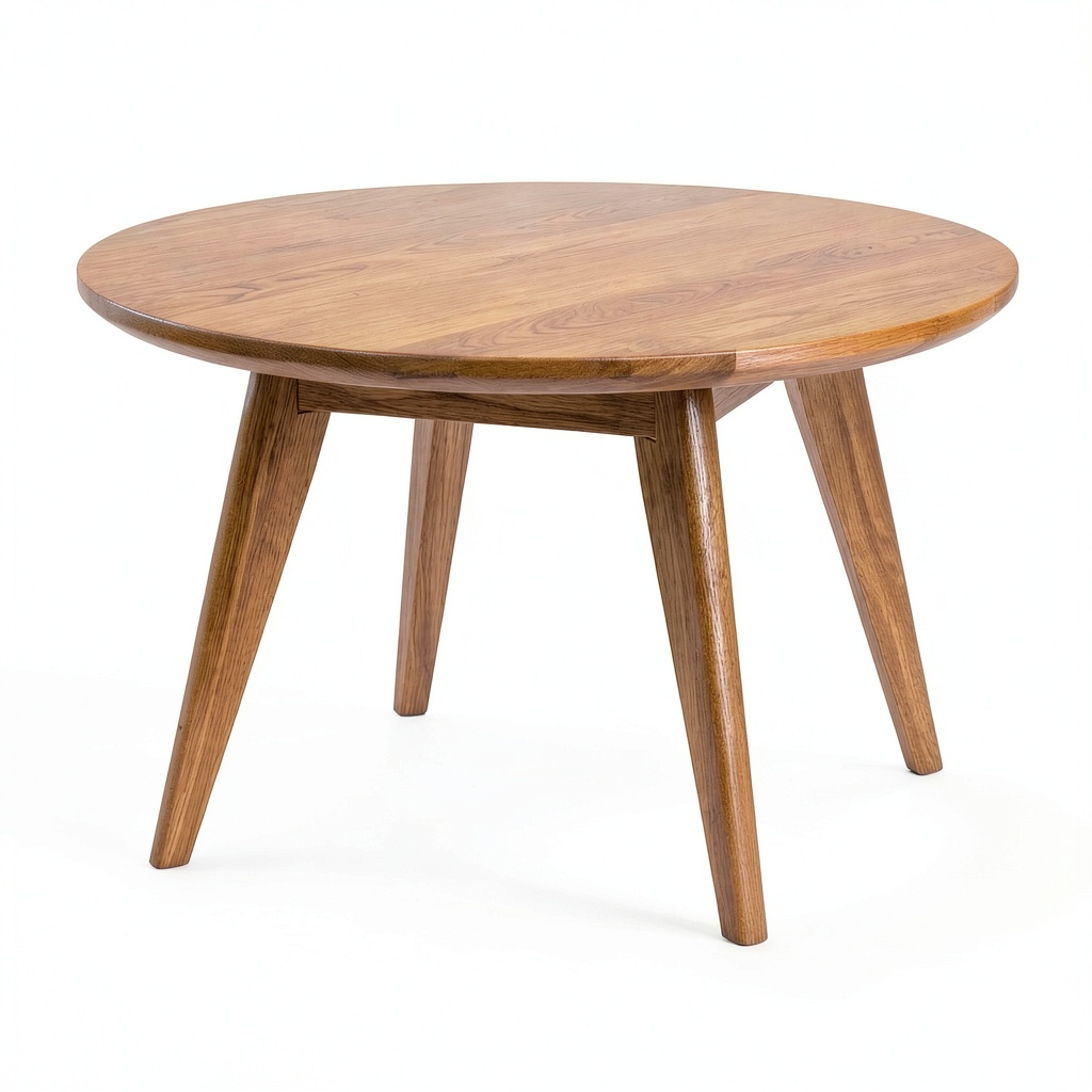 Table basse, en chêne, coloris naturel, 60 x 60 x 35 cm, pour le salon