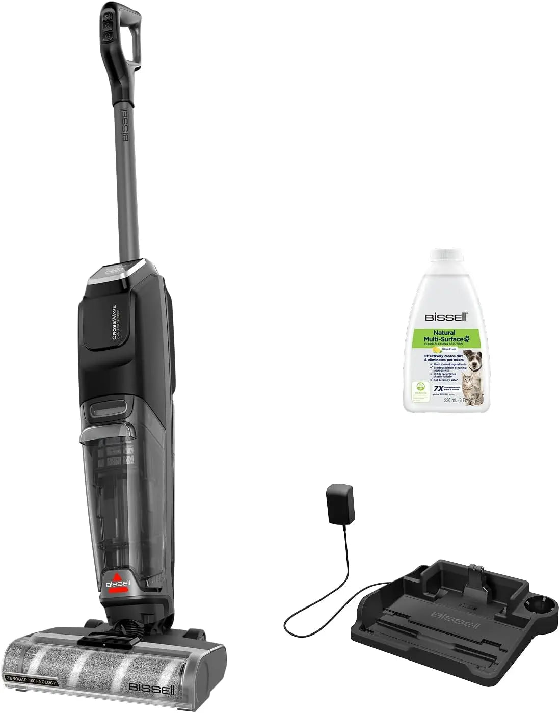 Bissell CrossWave OmniForce Edge Aspirateur Balai Laveur sans Fil 4017N – gris/noir