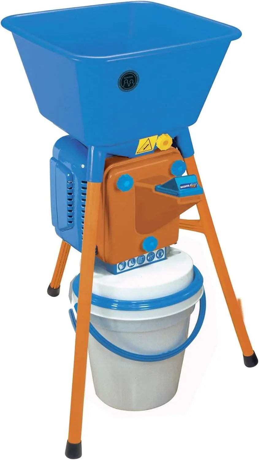 MAGNUM ÉLECTRIQUE 4V TYPE PAIN GRINDER MOULIN À FARINE DE MAÏS DE MOUTURE PAIN – 750 W, bleu/orange