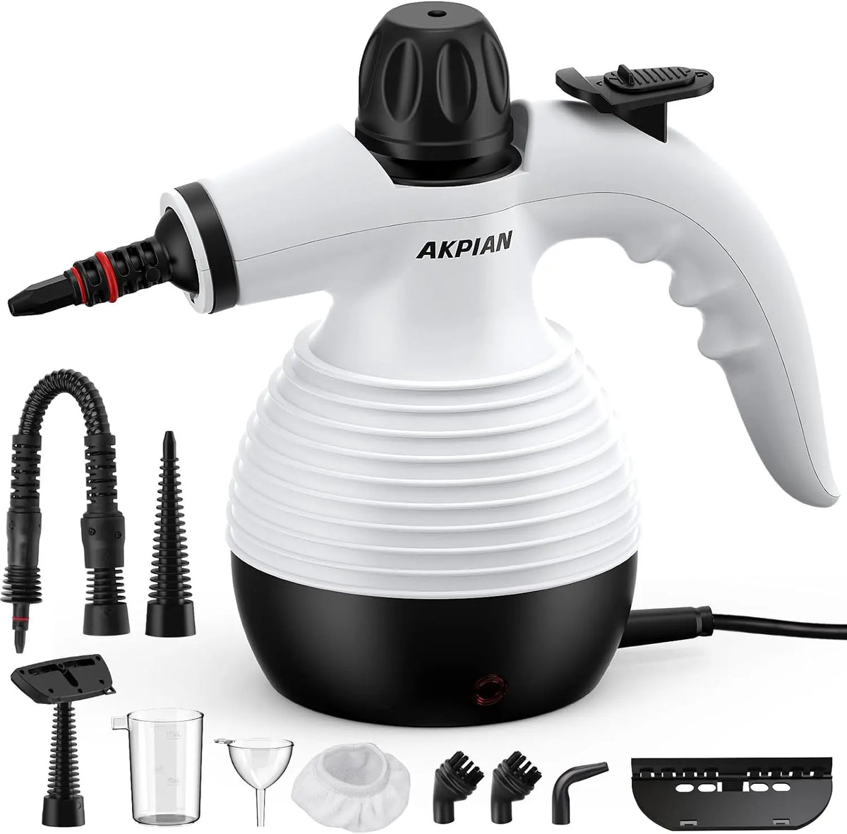 Nettoyeur Vapeur À Main – 1050 W, 350 ml / 250 ml, gris/noir