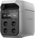 Station électrique portable EF EcoFlow Delta 3 Plus – 1500 W / 800 W, 1024 Wh, gris/noir