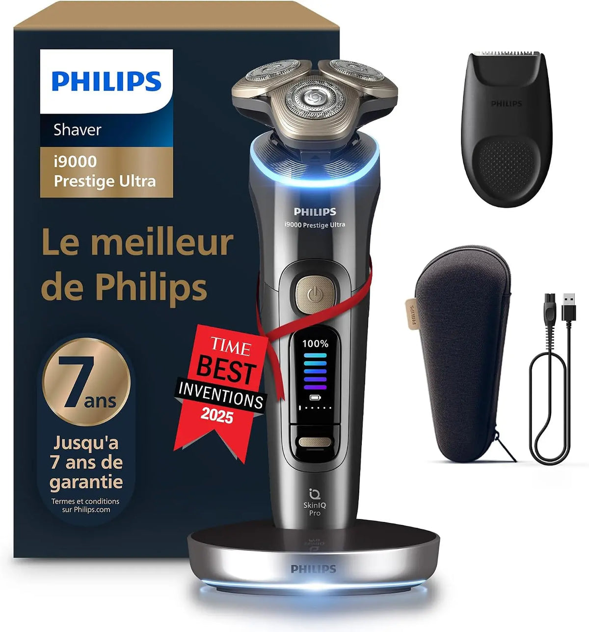 Philips Rasoir i9000 Prestige Ultra – XP9402/11, noir/gris