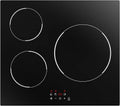 Plaque à Induction 3 Feux 60 cm – 5600 W, noir