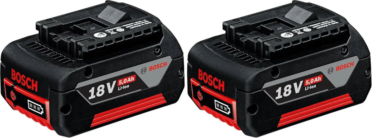 Bosch Professional 18V système Batterie GBA 18V 5.0Ah Lot – 5,0 Ah, noir/gris