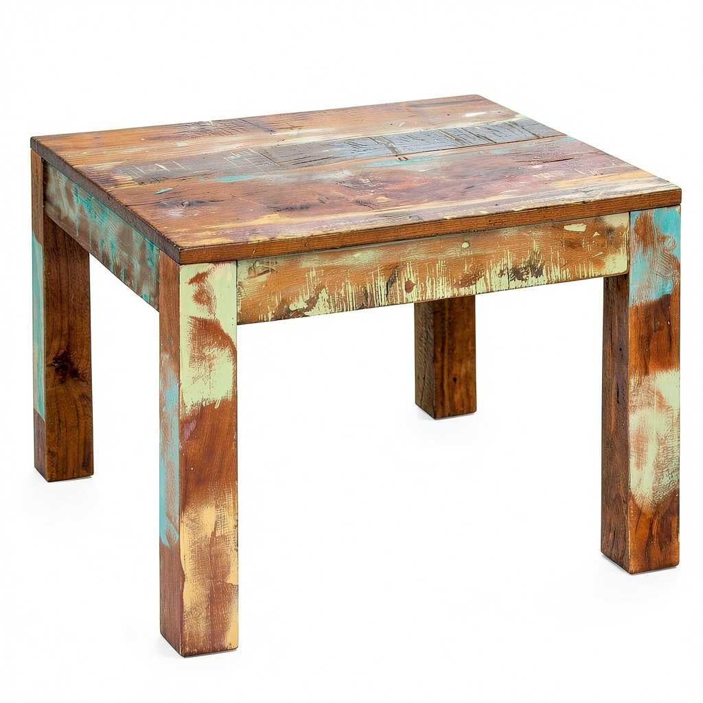 Table basse, en bois massif, pour le salon