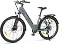 Eleglide Vélo électrique de Trekking T1 Step-Thru - 27,5' - avec Batterie au Lithium 36 V 13 Ah - Jusqu'à – 468 Wh, 45 Nm, gris/noir