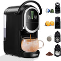 CAFELFFE MK-609S Machine à café à capsules 4 en 1 avec pression de 19 bars – 1450 W, 50 ml / 300 ml, noir/gris