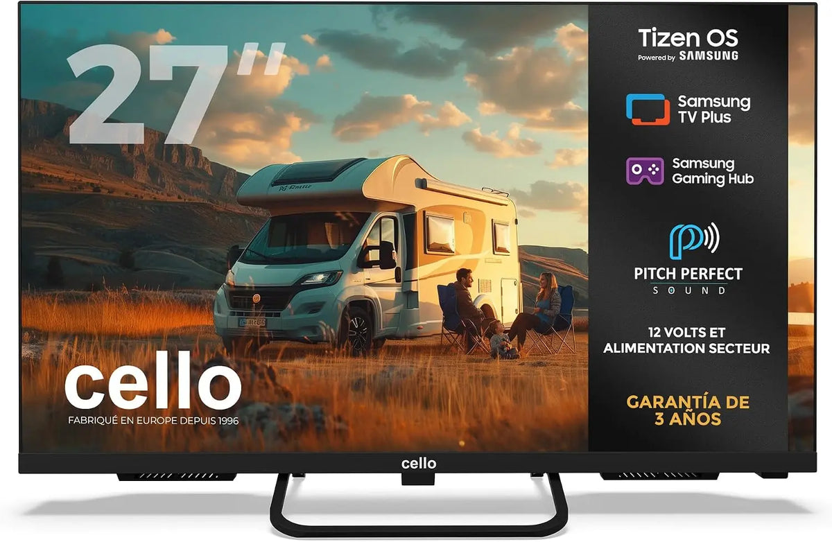 Cello CTRAV-27TZ téléviseur connecté 27 Pouces – V/230, noir