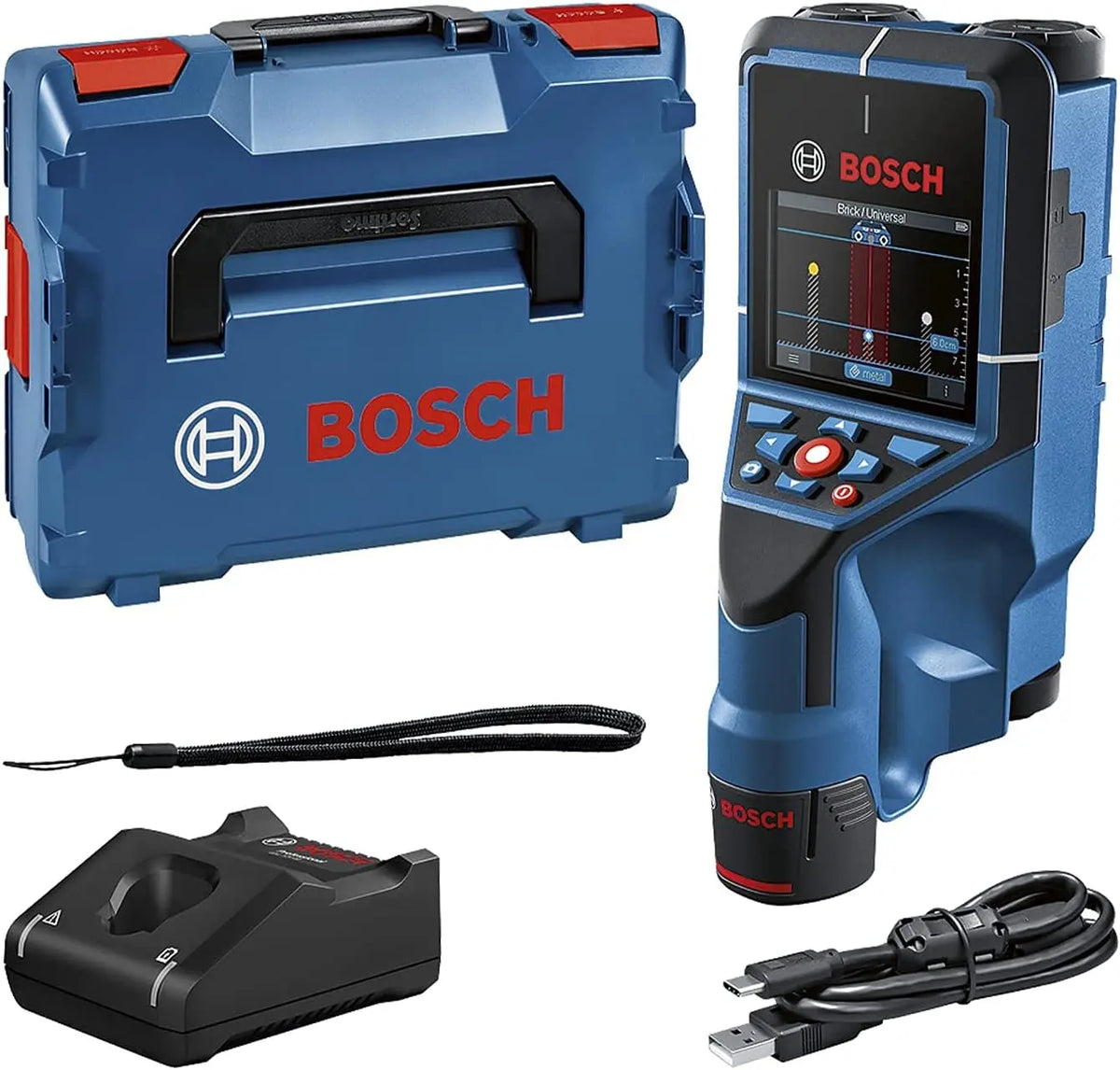 Bosch Professional 12V système Scanner Mural Bosch D-tect 200 C Batterie 12 V – bleu/gris/noir
