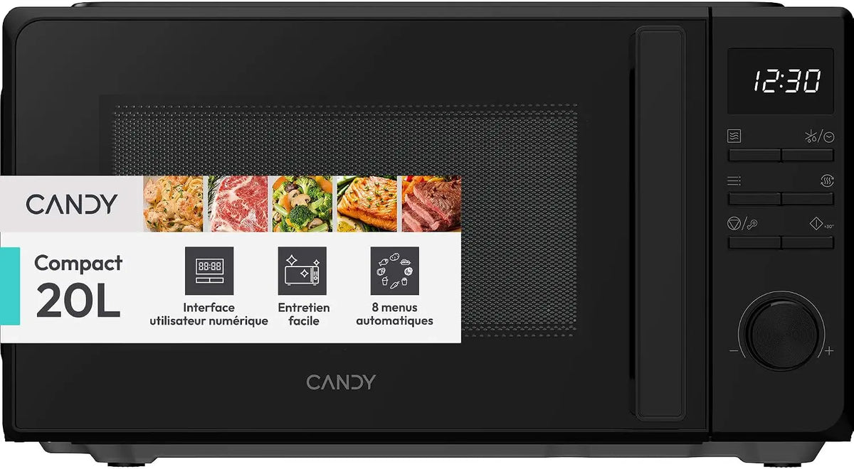 Candy WAVE 300 Micro-ondes 20 L 700W 5 Niveaux de Puissance Noir CMW320SDB – four à micro-ondes