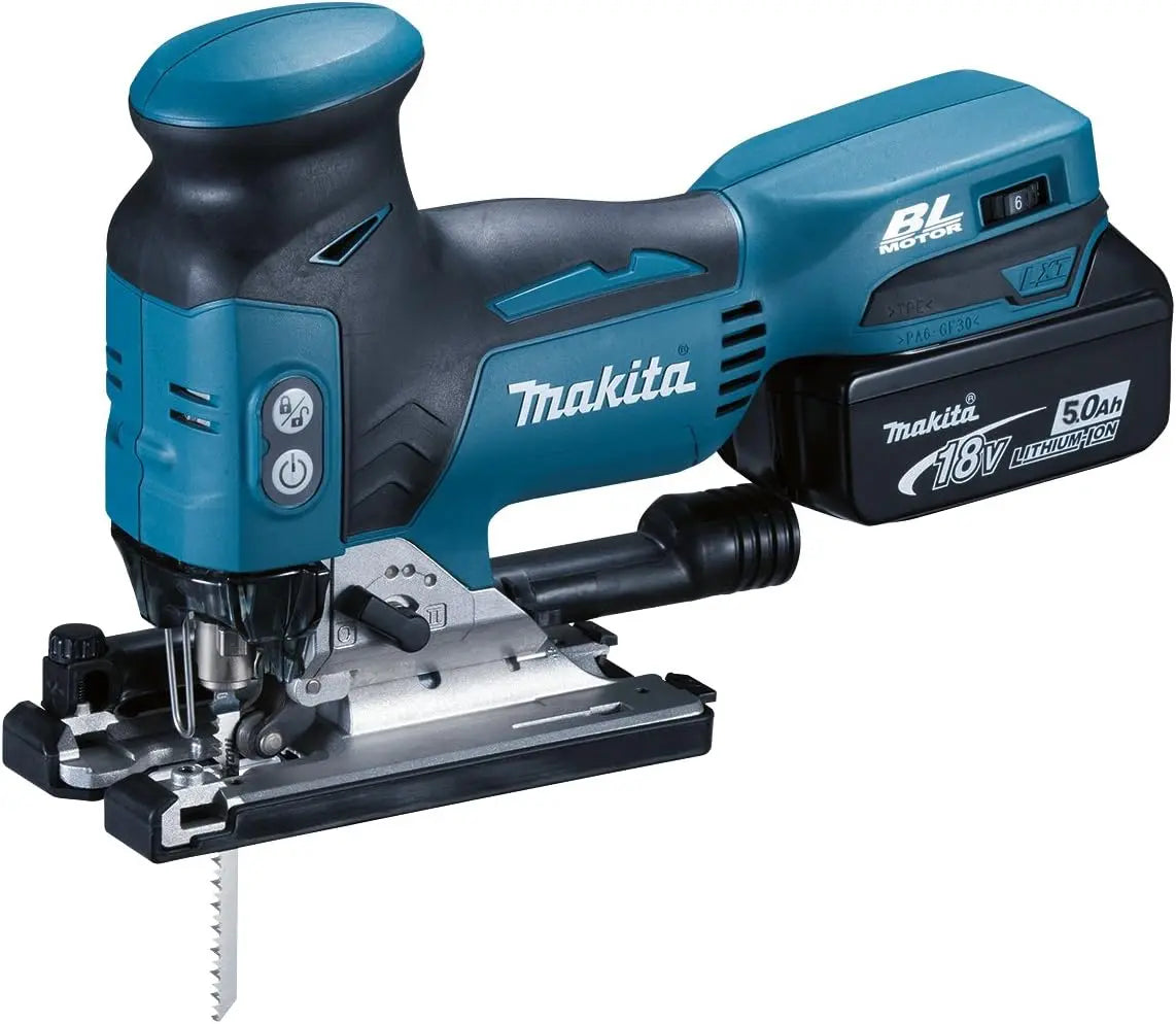 Makita Scie sauteuse 18V LXT 1x5,0 Ah en MAKPAC - MAKITA DJV181RT1J – bleu/gris/noir