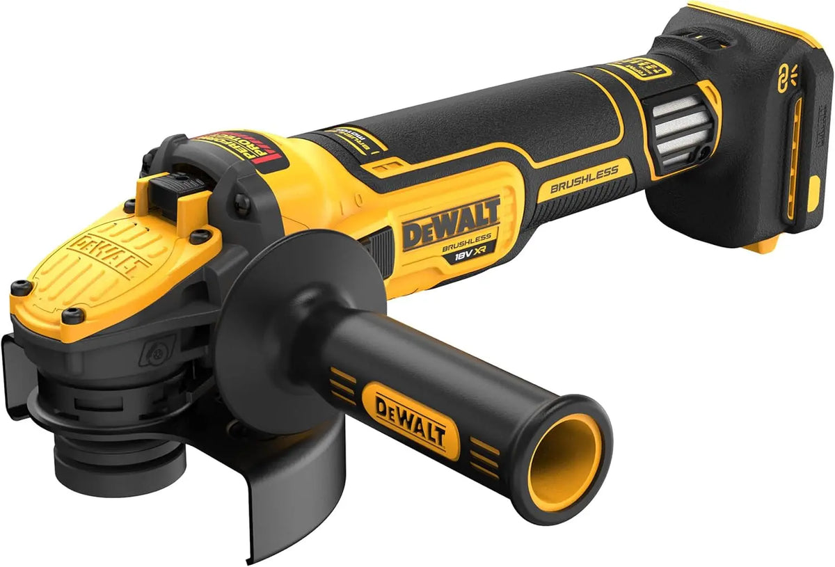 DEWALT Mini-Amoladora Sin escobillas XR 18V 125 mm avec selector de velocidad Sin cargador/batería – gris/noir