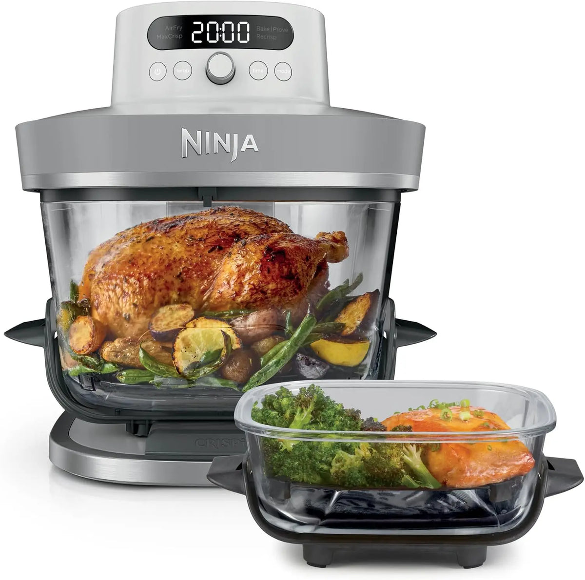 Ninja CRISPi PRO XL friteuse – AS090EUWH, 2050 W, 5,7 l / 2,3 l, blanc