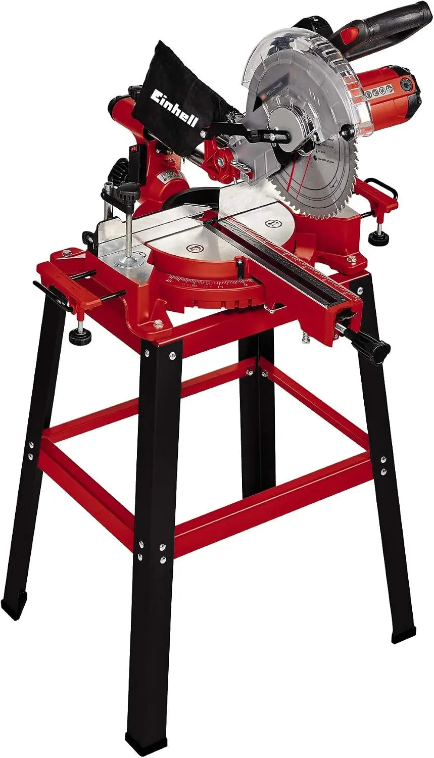 Einhell Scie à onglet radiale TC-SM 2531/2 U – 1900 watts, gris/noir/rouge