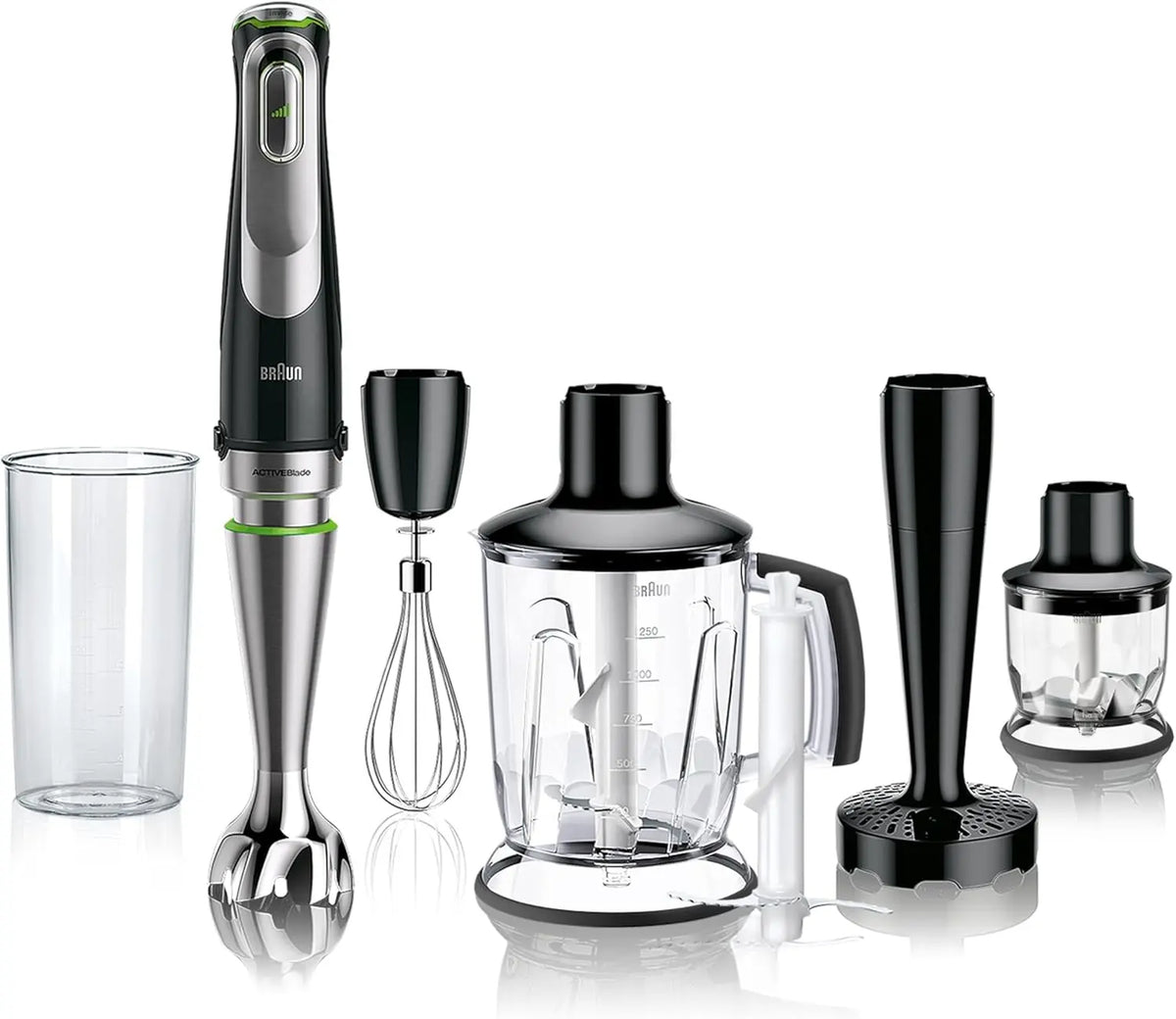 Braun – MultiQuick 9 - Mixeur Plongeant 1200W avec Bol Mixeur 1250ml Noir