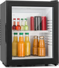 KLARSTEIN Brooklyn Mini Frigo de Chambre réfrigérateur – 23 L, gris/noir/orange