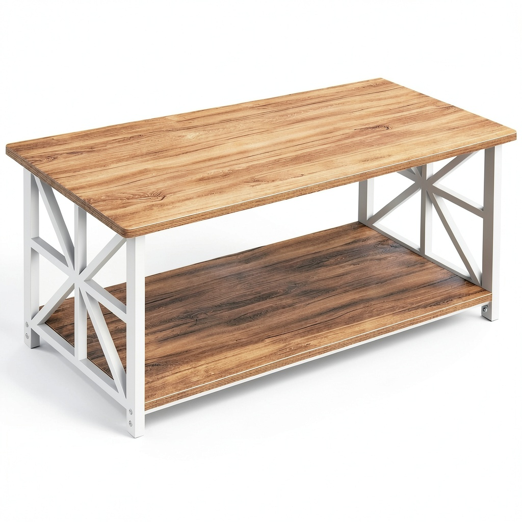 Table basse, avec rangement, 100 x 52 cm, pour le salon