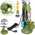 Pompe Immergée Professionnelle MORO 1500R avec Broyeur à Double Lame 1500 W – 600 l/h, gris/vert