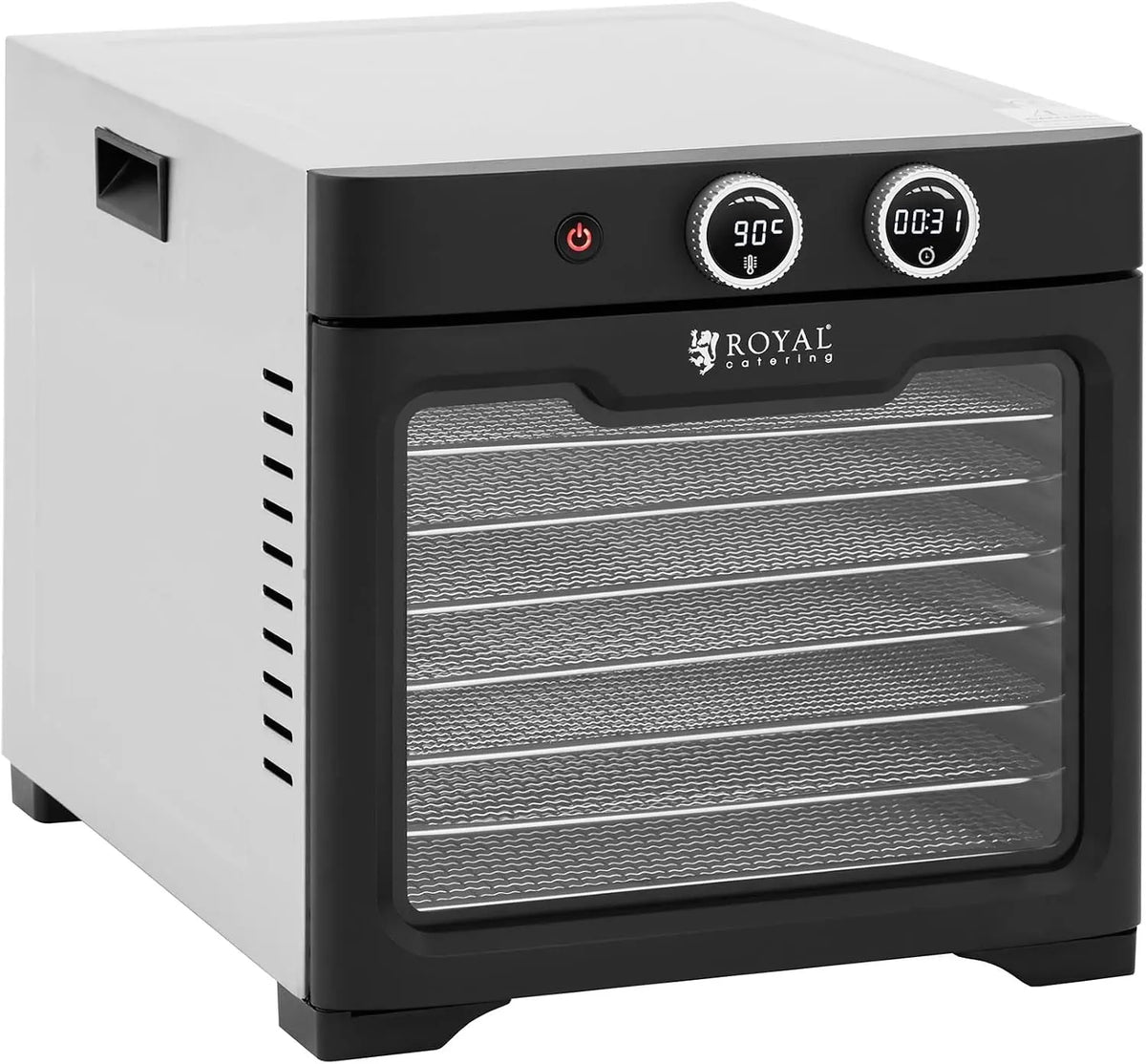Royal Catering Déshydrateur alimentaire à 8 étages 26 l 800 W – gris/noir