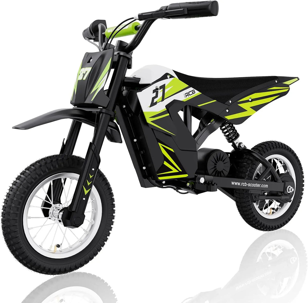 RCB R9X Moto Électrique Enfants véhicule de loisirs – 300 W, 5,2 Ah, noir/gris