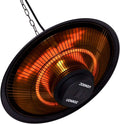 VONROC Chauffage Terrasse Extérieur Albano 1500W – noir/rouge/orange