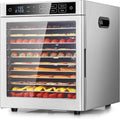 Kwasyo Déshydrateur Alimentaire 12 Plateaux en Acier Inoxydable – 800 W, argenté