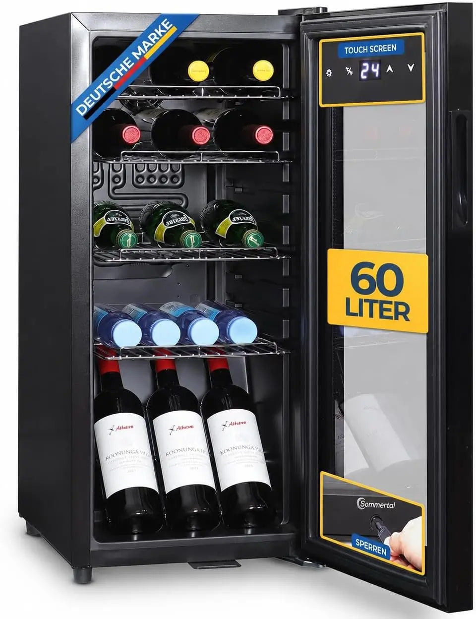 Sommertal Réfrigérateur GK60 – 60 L, noir