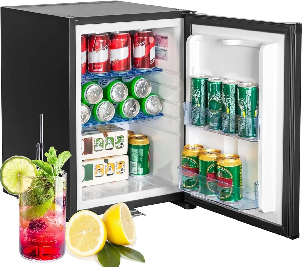 Smad Frigo Camping Car 12V 220V réfrigérateur – 40 L, noir