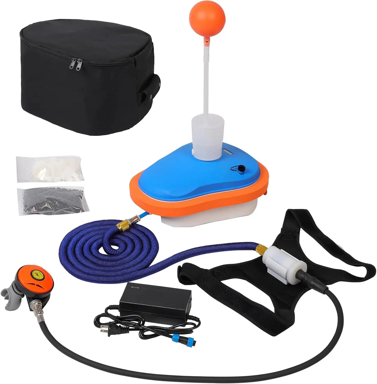 Système de plongée alimenté par batterie – 51 l/min, 8700 mAh, noir/gris/bleu
