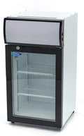 Maxima Réfrigérateur 50 L 2 grilles réglables en acier inoxydable - Refroidisseur de bar - Refroidisseur – argenté