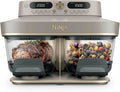 Ninja CRISPi DualZone Air fryer en verre 2 paniers – DD103EUSD1, 7,6 L / 3,8 L, gris