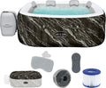Bestway - Spa Gonflable Hollywood Luxe AirJet Efficacité énergétique avec lumières LED 4 à 6 Personnes