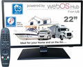 Unispectra WebOS téléviseur connecté 22' 12 V ELED haute définition 240 V téléviseur Freeview & SAT Tuner – 22 kWh, 5 GHz, noir