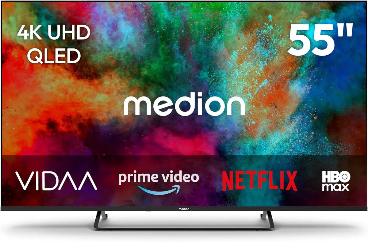 MEDION 138,8 cm 55' 4K UHD QLED VIDAA téléviseur connecté - MD855602 – noir