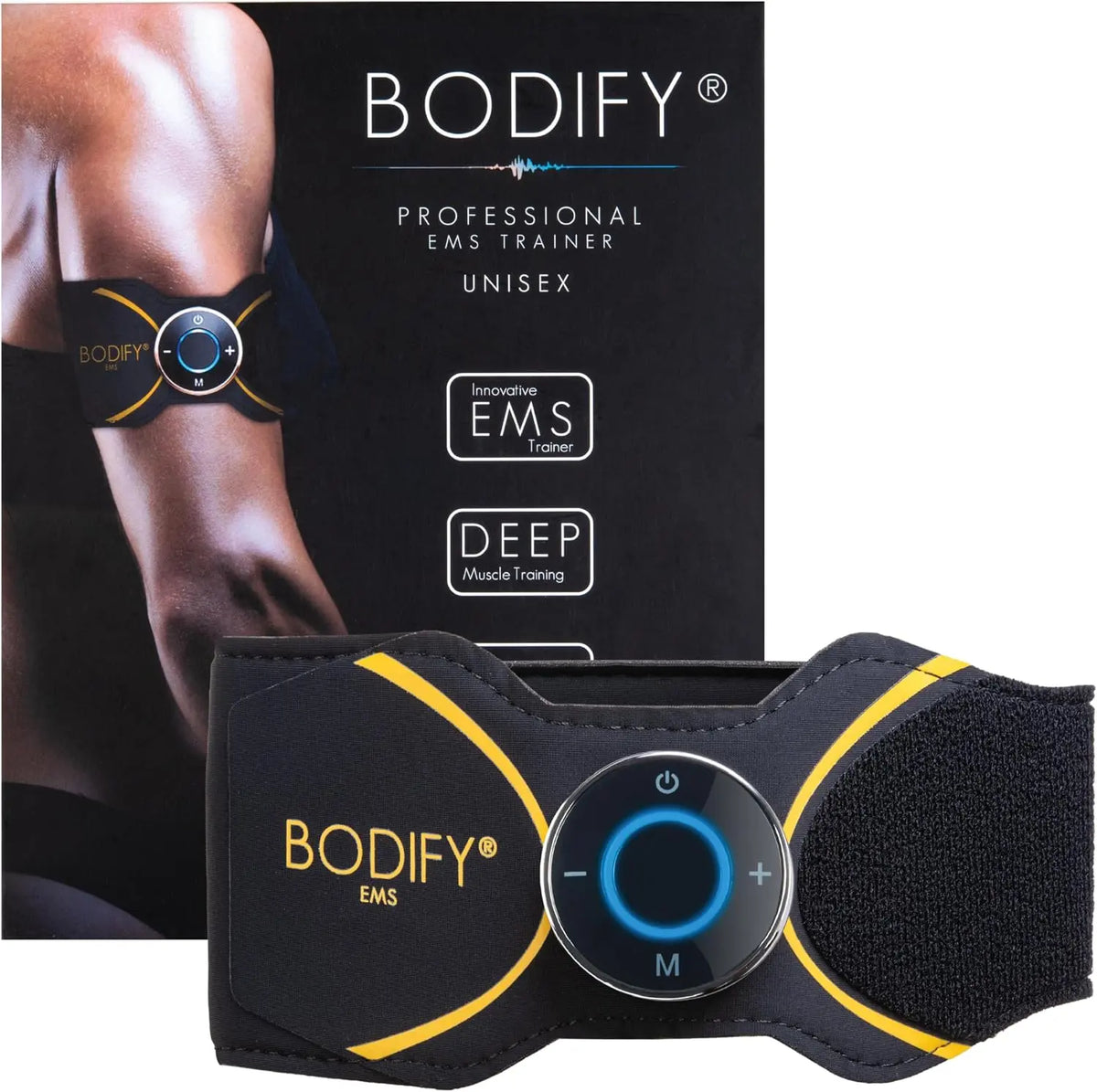 Bodify 2-in-1 EMS Arm & Leg Trainer Pro module ou composant – noir/gris
