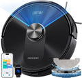 Proscenic Aspirateur Robot Laveur 10000Pa,200Min Robot Aspirateur Laveur avec Serpillière – 3200 mAh, noir/gris/bleu