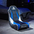 Sony X Rocker Sony Playstation 5 Geist 2.0 Floor Rocker Fauteuil de jeu avec système audio 2.0 – noir/bleu/gris