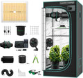 MARS HYDRO tente de culture Kit avec régulateur numérique de température et d'humidité – TS1000, 150 watts, 80 X80 X160 cm, gris/noir