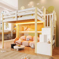 Lit Mezzanine 1 Place 90x200cm – blanc